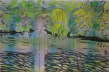 tobian - untermalung -  am see - acryl auf nessel - 65x100cm - 2013