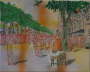 tobian - untermalung -  pariser boulevard - acryl auf nessel - 40x50cm - 2013