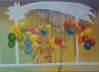 tobian - untermalung - luftballons - 50x70cm - acryl auf nessel - 2012